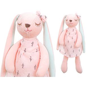 Plyšový králik maskot ružový 35cm